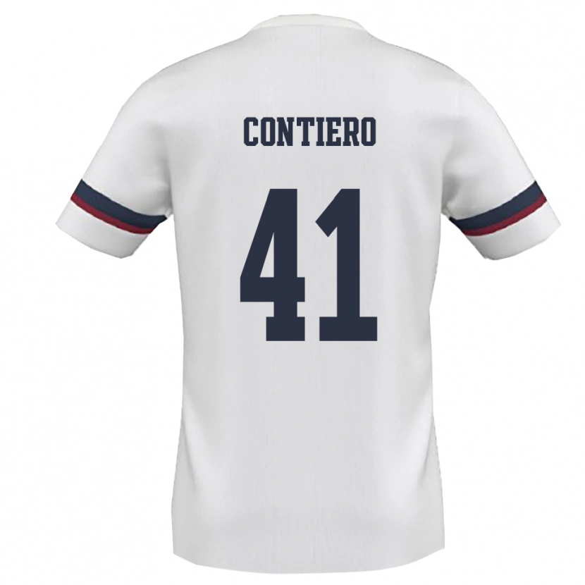 Danxen Dámské Edoardo Contiero #41 Bíločervená Daleko Hráčské Dresy 2025/26 Dres