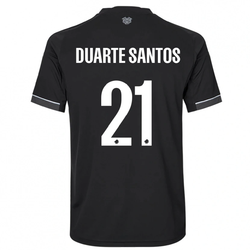 Danxen Dámské Gabriel Duarte Santos #21 Černobílá Daleko Hráčské Dresy 2025/26 Dres