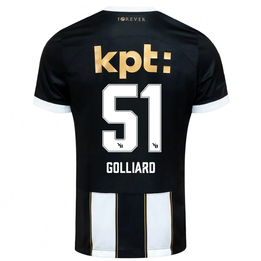 Danxen Dámské Théo Golliard #51 Černobílá Daleko Hráčské Dresy 2025/26 Dres