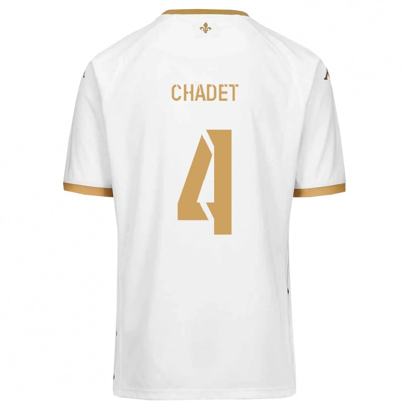 Danxen Dámské Kurtis Chadet #4 Bílá Zlatá Daleko Hráčské Dresy 2025/26 Dres