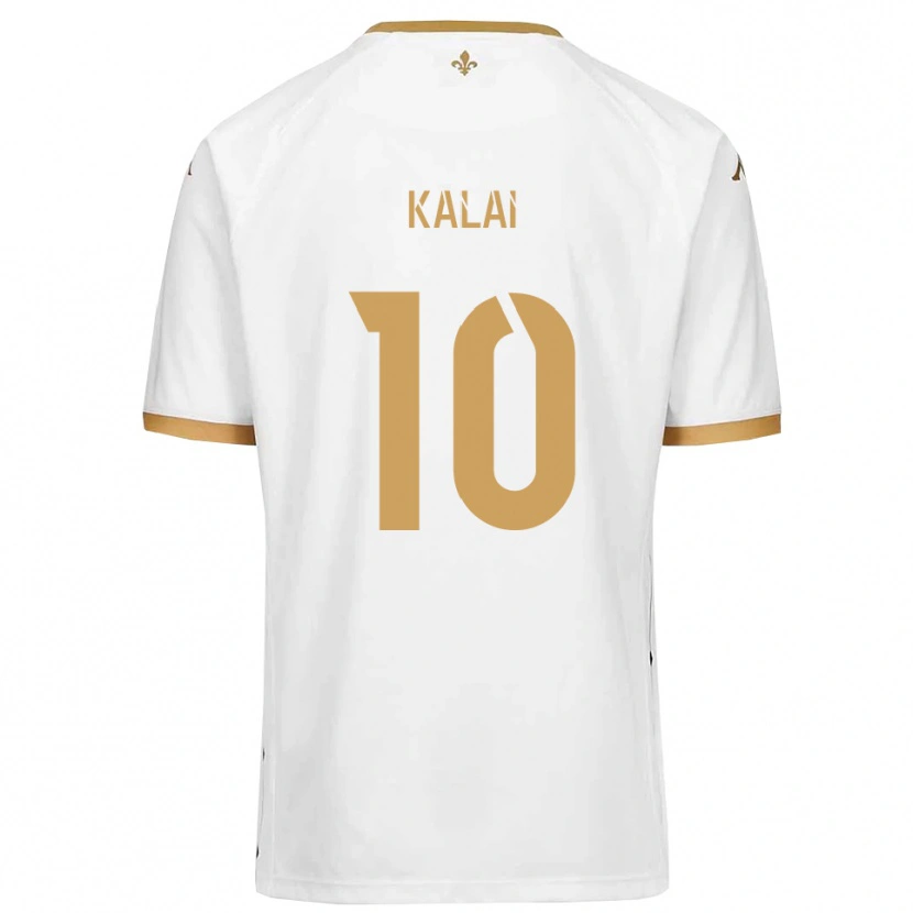 Danxen Dámské Jawed Kalai #10 Bílá Zlatá Daleko Hráčské Dresy 2025/26 Dres