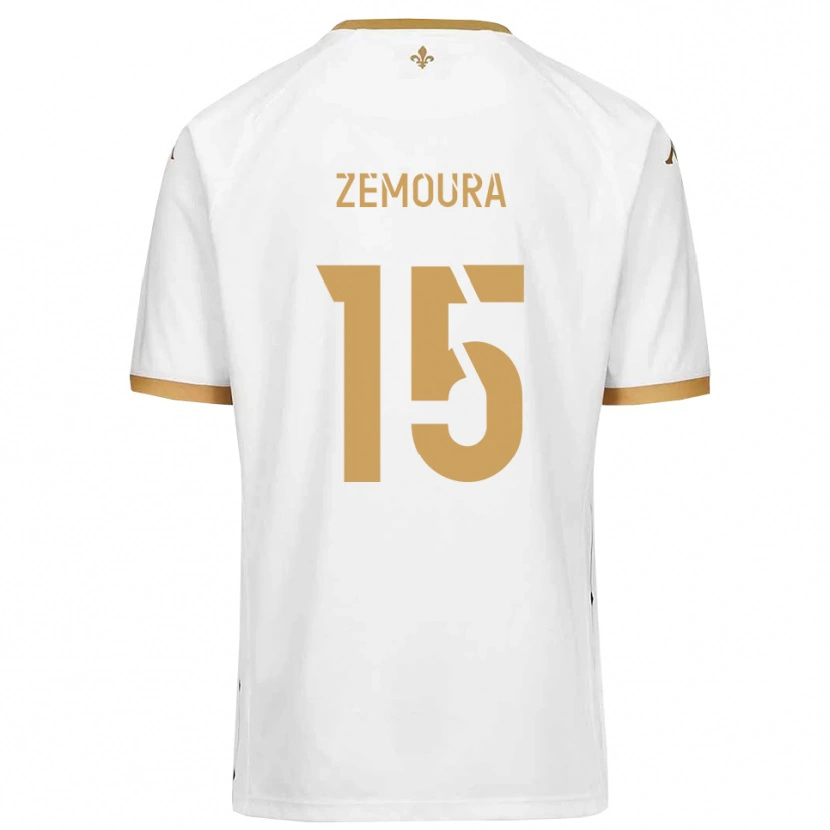 Danxen Dámské Yohan Zemoura #15 Bílá Zlatá Daleko Hráčské Dresy 2025/26 Dres