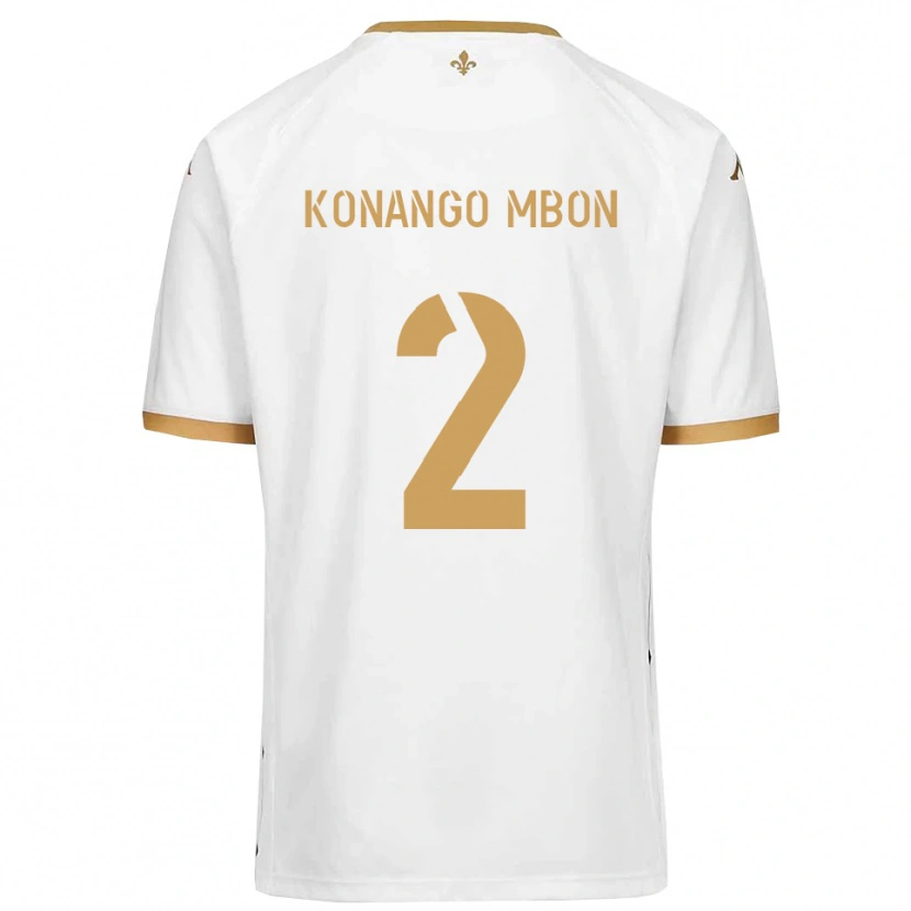Danxen Dámské Jordan Konango Mbon #2 Bílá Zlatá Daleko Hráčské Dresy 2025/26 Dres