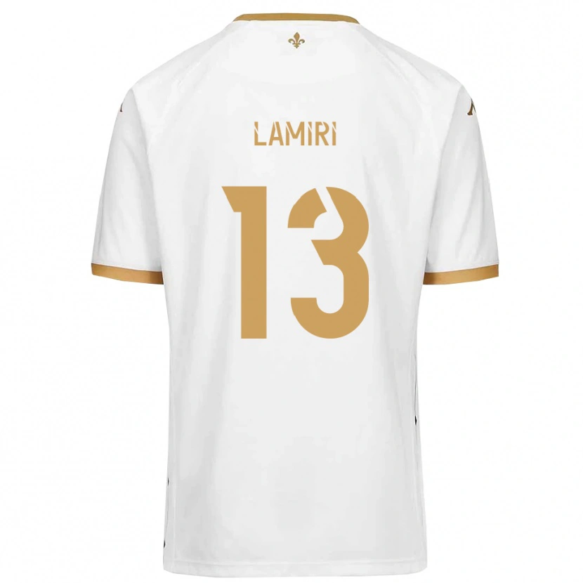 Danxen Dámské Nadil Lamiri #13 Bílá Zlatá Daleko Hráčské Dresy 2025/26 Dres