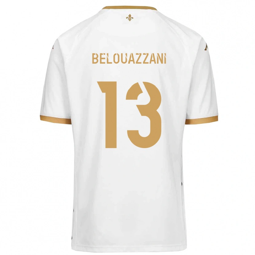 Danxen Dámské Islam Belouazzani #13 Bílá Zlatá Daleko Hráčské Dresy 2025/26 Dres