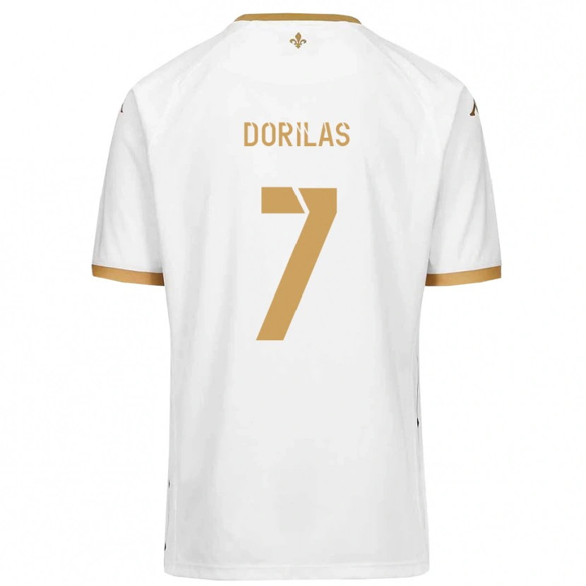 Danxen Dámské Johan Dorilas #7 Bílá Zlatá Daleko Hráčské Dresy 2025/26 Dres
