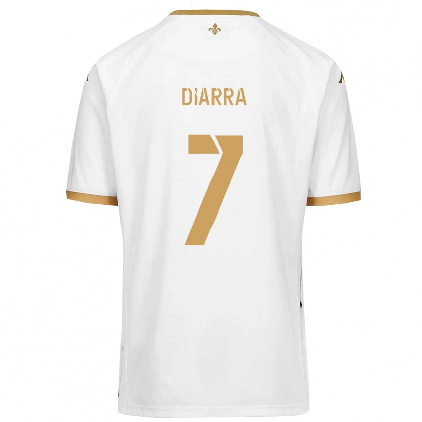 Danxen Dámské Cheick Diarra #7 Bílá Zlatá Daleko Hráčské Dresy 2025/26 Dres