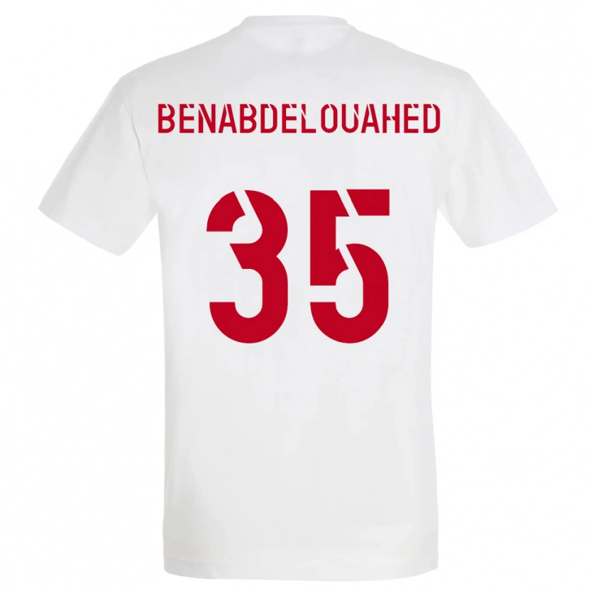 Danxen Dámské Kaïs Benabdelouahed #35 Bílá Červená Žlutá Daleko Hráčské Dresy 2025/26 Dres