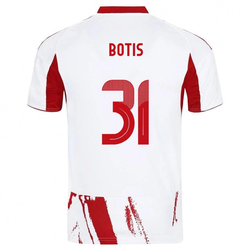 Danxen Dámské Nikolaos Botis #31 Bíločervená Daleko Hráčské Dresy 2025/26 Dres