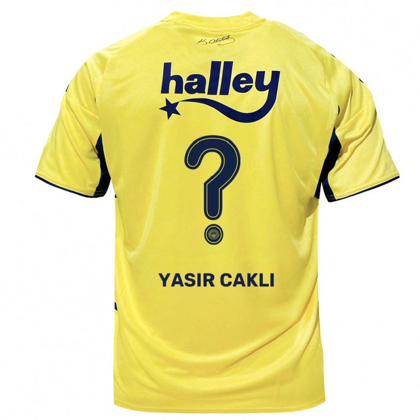 Danxen Dámské Ali Yasir Caklı #0 Žlutá Tmavě Modrá Daleko Hráčské Dresy 2025/26 Dres
