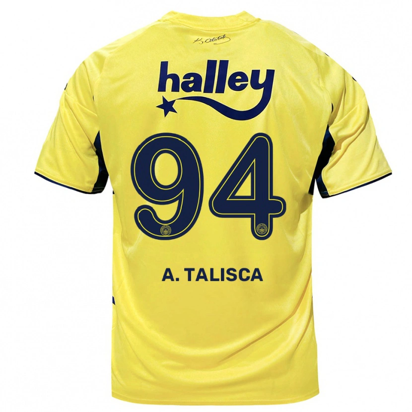 Danxen Dámské Talisca #94 Žlutá Tmavě Modrá Daleko Hráčské Dresy 2025/26 Dres