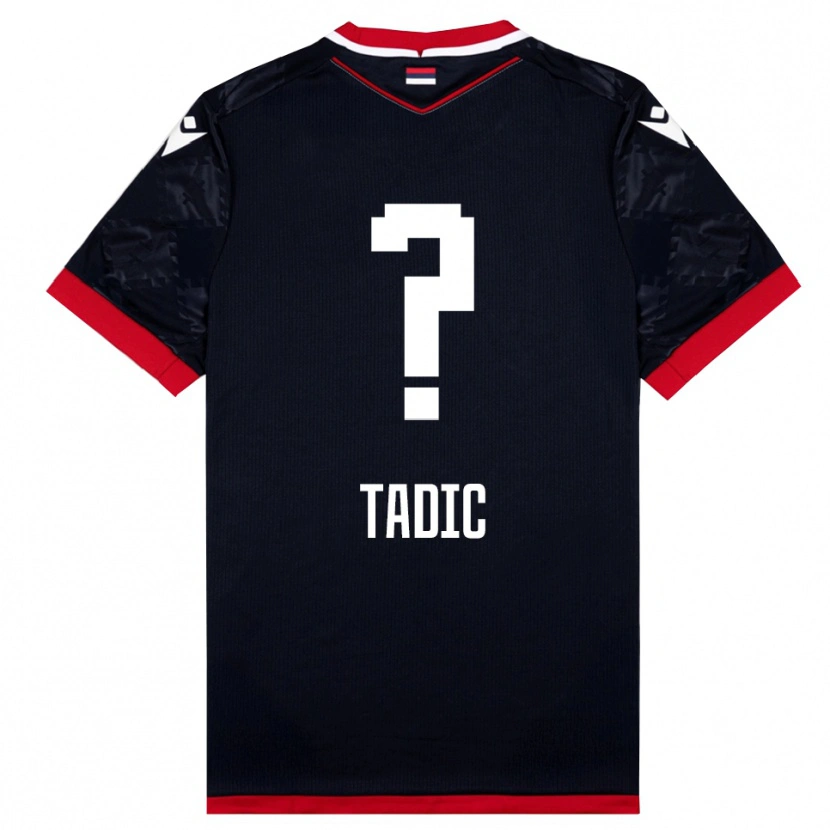 Danxen Dámské Luka Tadic #0 Černočervená Daleko Hráčské Dresy 2025/26 Dres