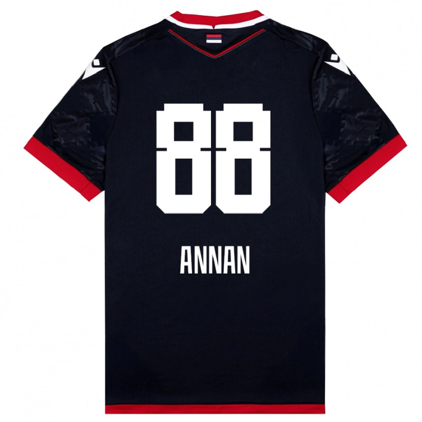 Danxen Dámské Ebenezer Annan #88 Černočervená Daleko Hráčské Dresy 2025/26 Dres