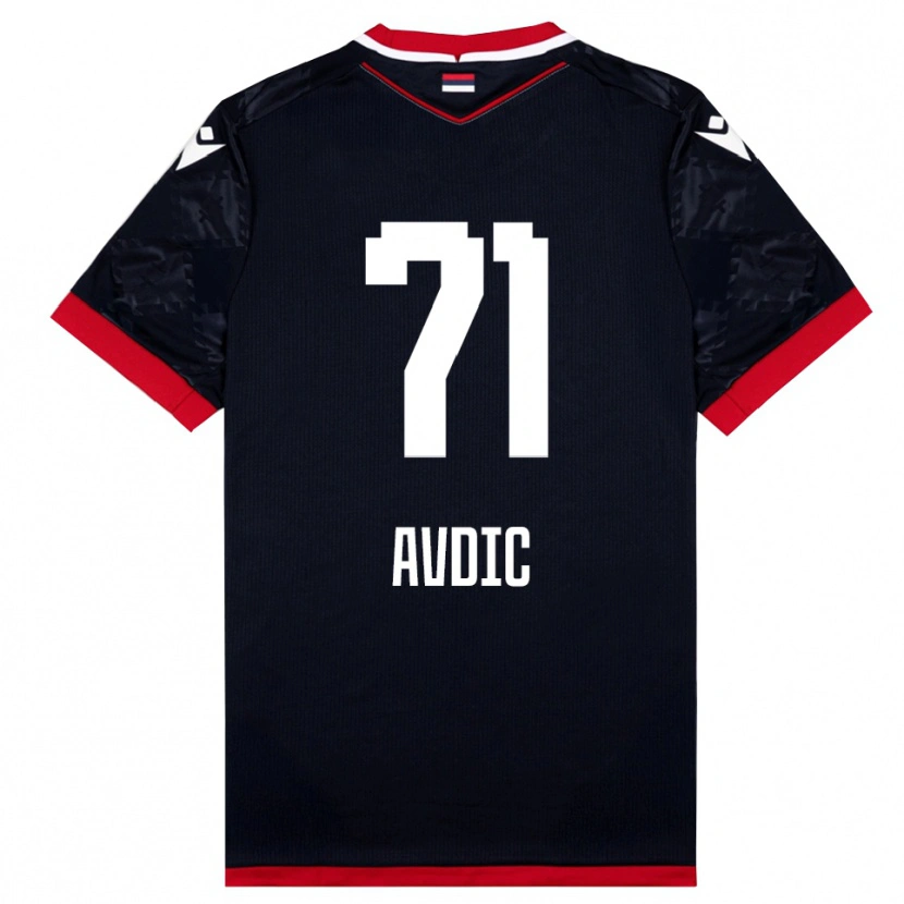 Danxen Dámské Adem Avdic #71 Černočervená Daleko Hráčské Dresy 2025/26 Dres