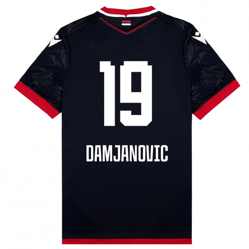 Danxen Dámské Aleksa Damjanovic #19 Černočervená Daleko Hráčské Dresy 2025/26 Dres