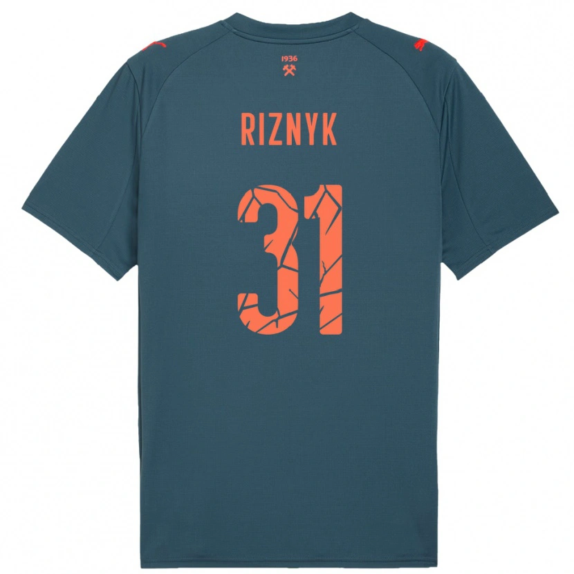 Danxen Dámské Dmytro Riznyk #31 Tmavě Modrá Červená Daleko Hráčské Dresy 2025/26 Dres