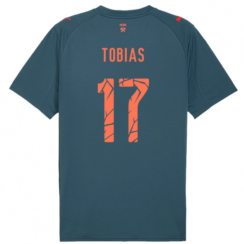 Danxen Dámské Vinícius Tobias #17 Tmavě Modrá Červená Daleko Hráčské Dresy 2025/26 Dres