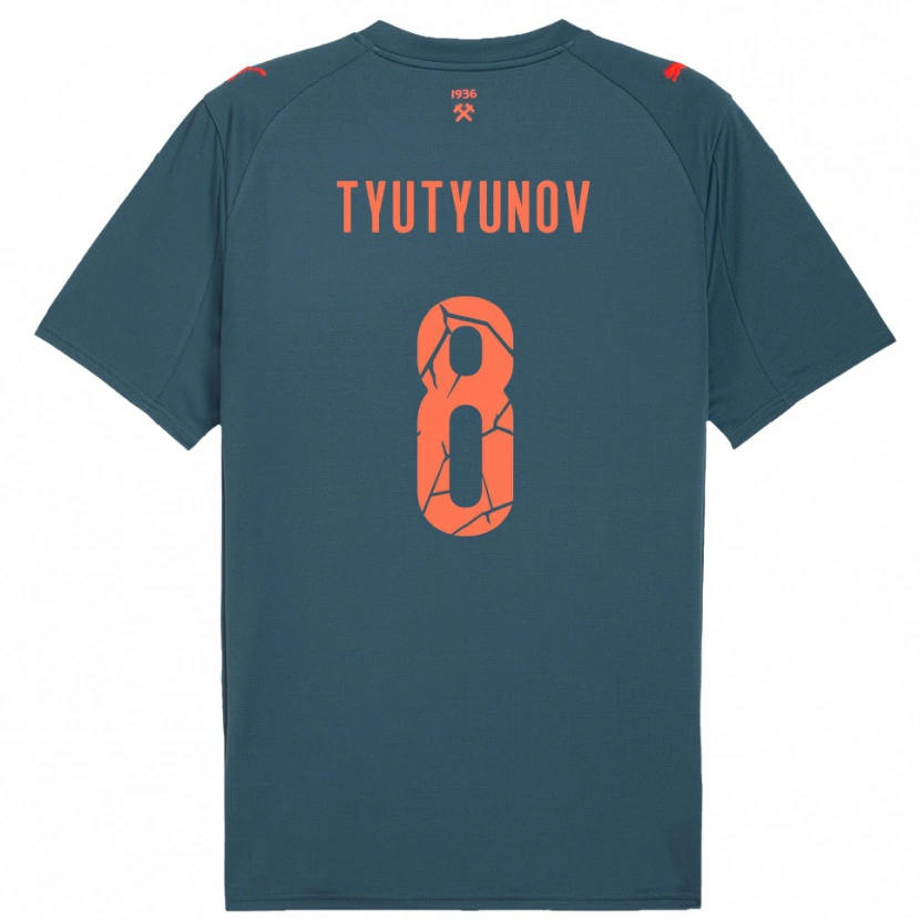 Danxen Dámské Vladyslav Tyutyunov #8 Tmavě Modrá Červená Daleko Hráčské Dresy 2025/26 Dres