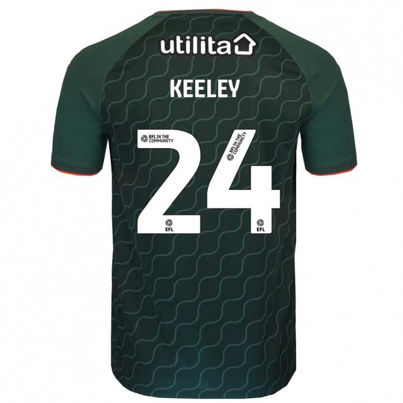Danxen Dětské Josh Keeley #24 Tmavě Zelená Brankář Dresy 2025/26 Dres