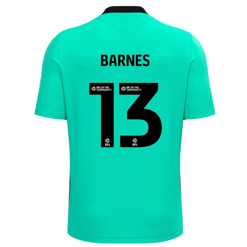 Danxen Dětské Callum Barnes #13 Tyrkysová Brankář Dresy 2025/26 Dres