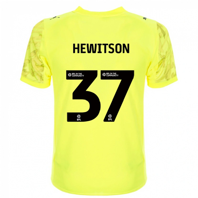 Danxen Dětské Luke Hewitson #37 Černá Žlutá Brankář Dresy 2025/26 Dres