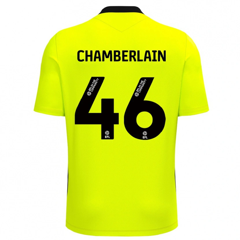 Danxen Dětské Harrison Chamberlain #46 Černá Žlutá Brankář Dresy 2025/26 Dres