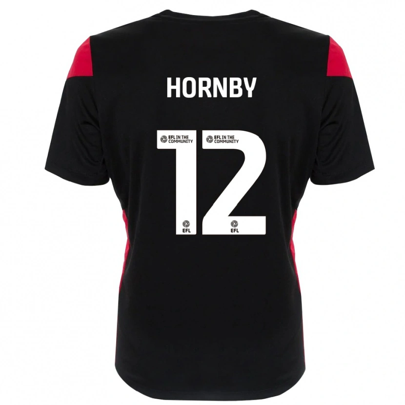Danxen Dětské Sam Hornby #12 Černá Bílá Brankář Dresy 2025/26 Dres