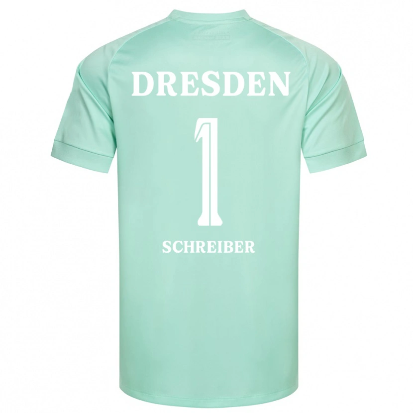 Danxen Dětské Tim Schreiber #1 Světle Zelená Bílá Brankář Dresy 2025/26 Dres