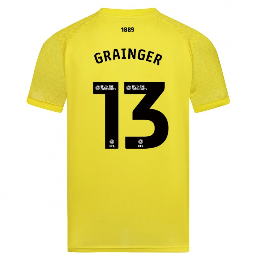 Danxen Dětské Benjamin Grainger #13 Žlutočerná Brankář Dresy 2025/26 Dres