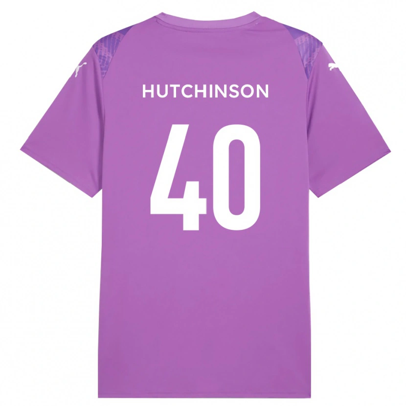 Danxen Dětské Luke Hutchinson #40 Středně Orchidejová Brankář Dresy 2025/26 Dres