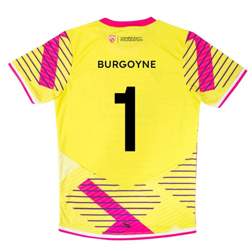 Danxen Dětské Harry Burgoyne #1 Žluto Růžová Brankář Dresy 2025/26 Dres