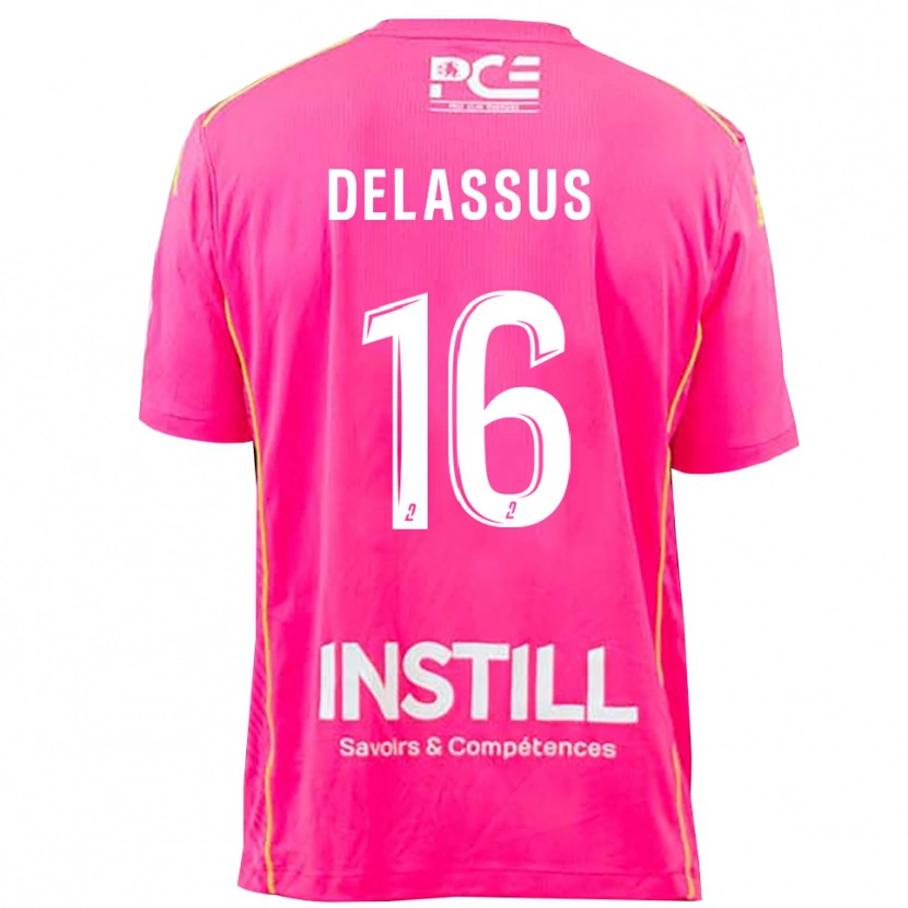 Danxen Dětské Gabin Delassus #16 Purpurová Brankář Dresy 2025/26 Dres