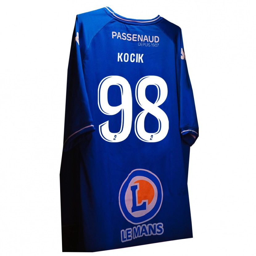 Danxen Dětské Nicolas Kocik #98 Královská Modř Bílá Brankář Dresy 2025/26 Dres