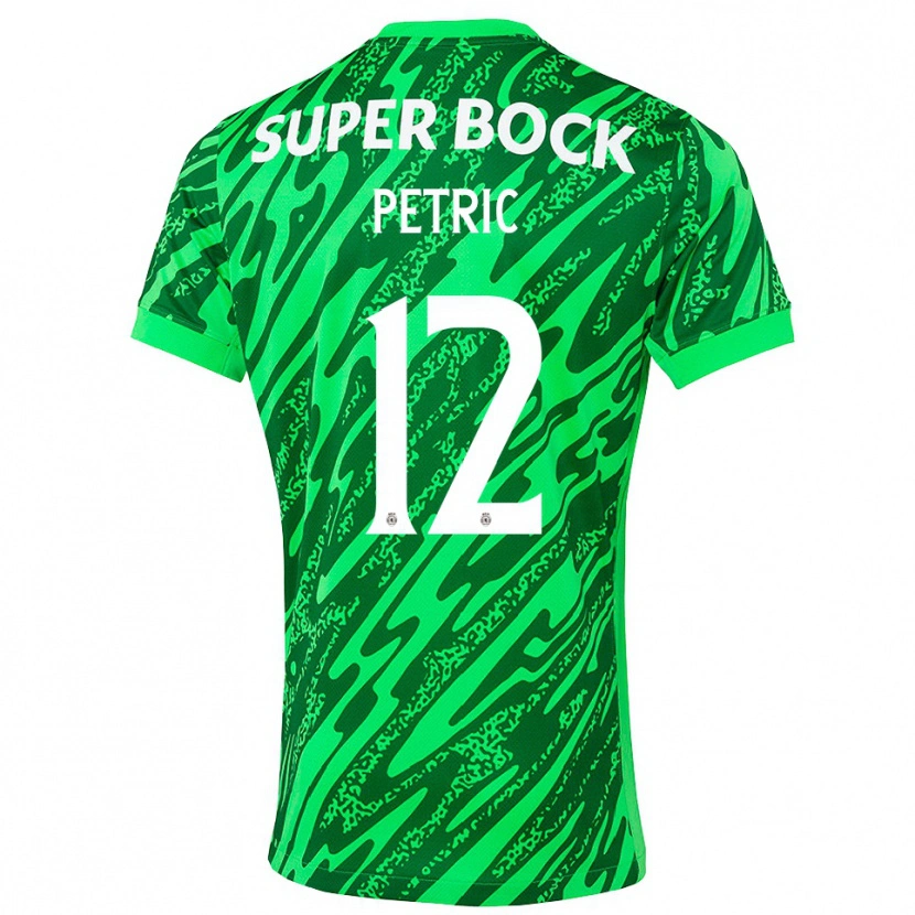 Danxen Dětské Luka Petric #12 Zelená Bílá Brankář Dresy 2025/26 Dres