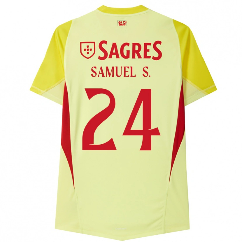 Danxen Dětské Samuel Soares #24 Žlutá Červená Brankář Dresy 2025/26 Dres