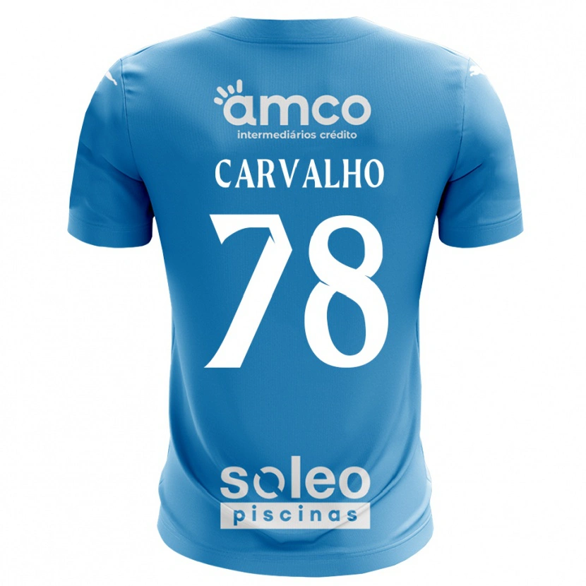 Danxen Dětské João Carvalho #78 Modrá Bílá Brankář Dresy 2025/26 Dres
