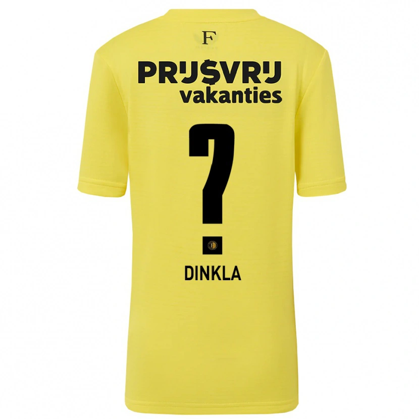 Danxen Dětské Claire Dinkla #0 Žlutá Černá Brankář Dresy 2025/26 Dres