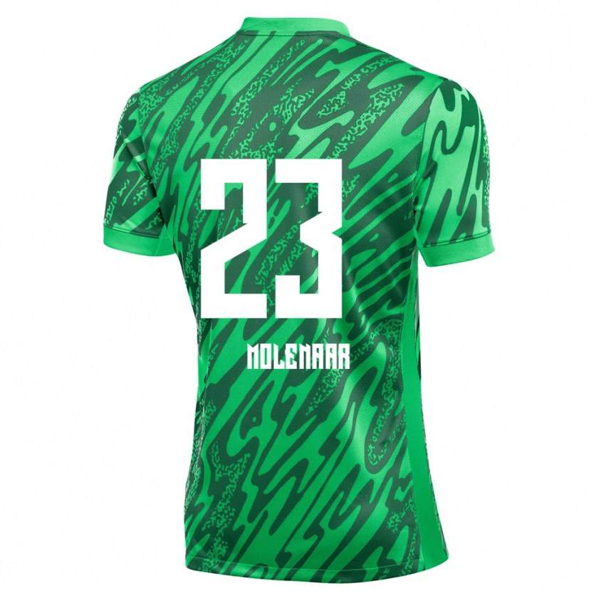 Danxen Dětské Finn Molenaar #23 Zelená Bílá Brankář Dresy 2025/26 Dres