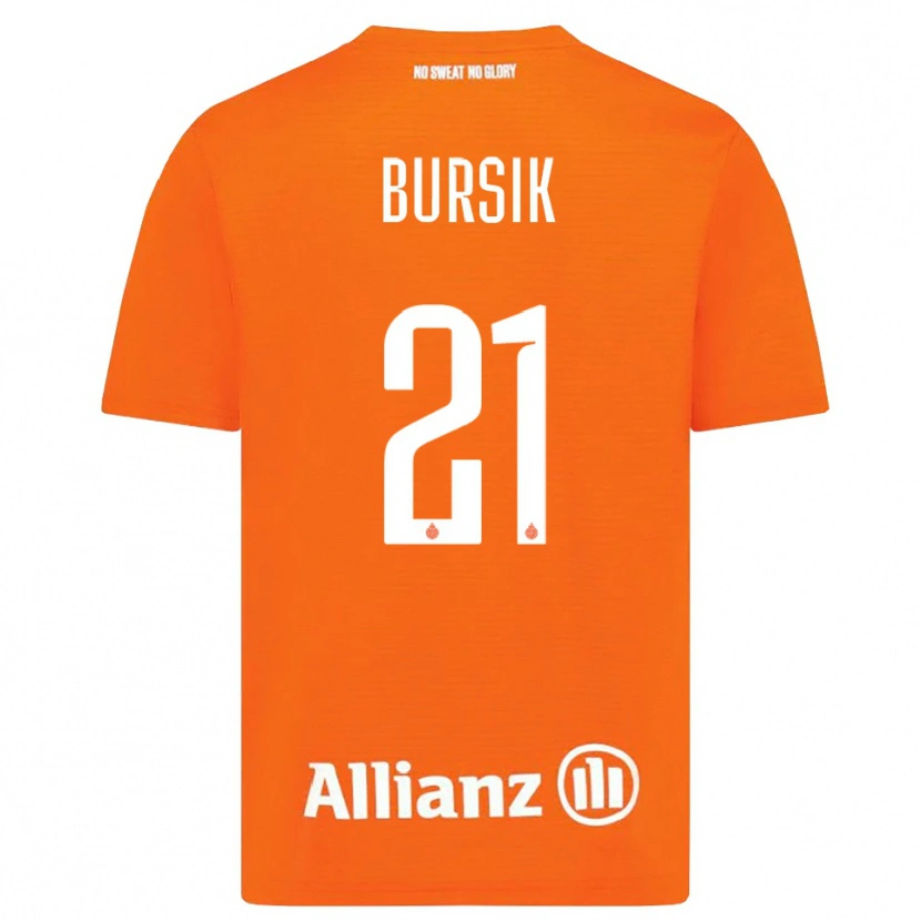 Danxen Dětské Josef Bursik #21 Oranžová Bílá Brankář Dresy 2025/26 Dres