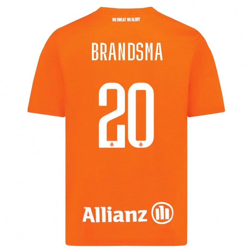 Danxen Dětské Ilke Brandsma #20 Oranžová Bílá Brankář Dresy 2025/26 Dres