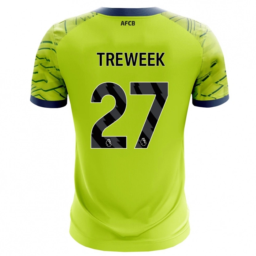 Danxen Dětské Amber Treweek #27 Zelená Žlutá Brankář Dresy 2025/26 Dres