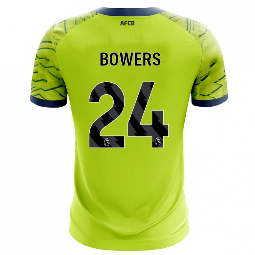 Danxen Dětské Kelci Bowers #24 Zelená Žlutá Brankář Dresy 2025/26 Dres