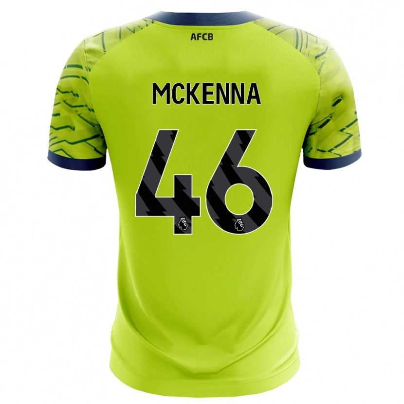 Danxen Dětské Callan McKenna #46 Zelená Žlutá Brankář Dresy 2025/26 Dres