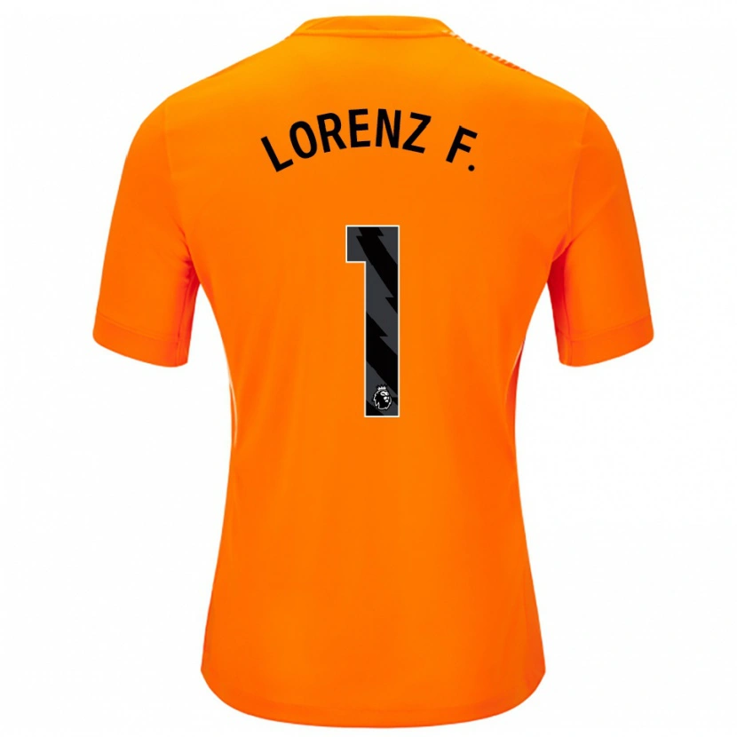 Danxen Dětské Lorenz Ferdinand #1 Oranžová Černá Brankář Dresy 2025/26 Dres