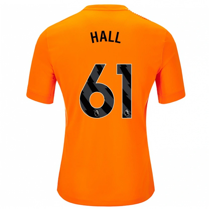 Danxen Dětské Steven Hall #61 Oranžová Černá Brankář Dresy 2025/26 Dres