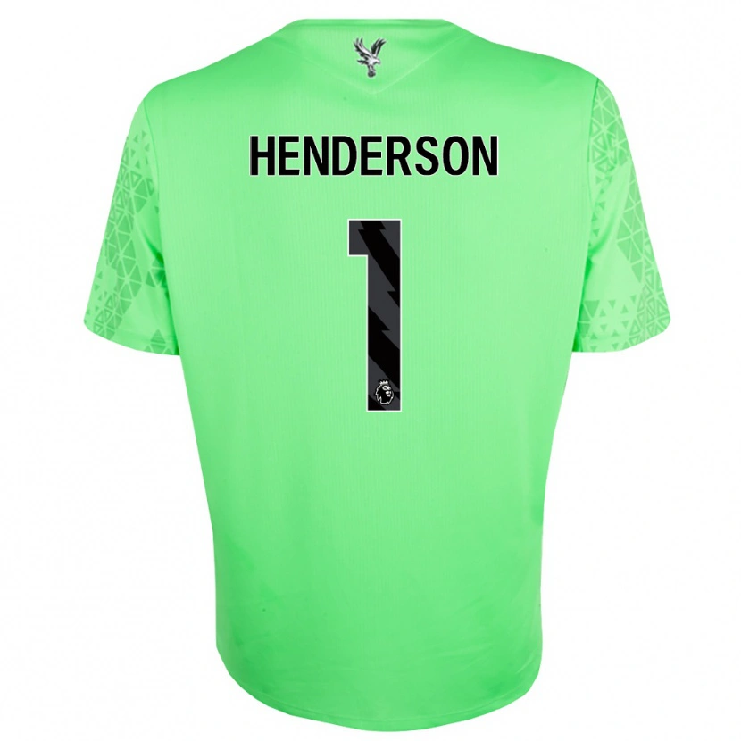 Danxen Dětské Dean Henderson #1 Zelená Černá Brankář Dresy 2025/26 Dres