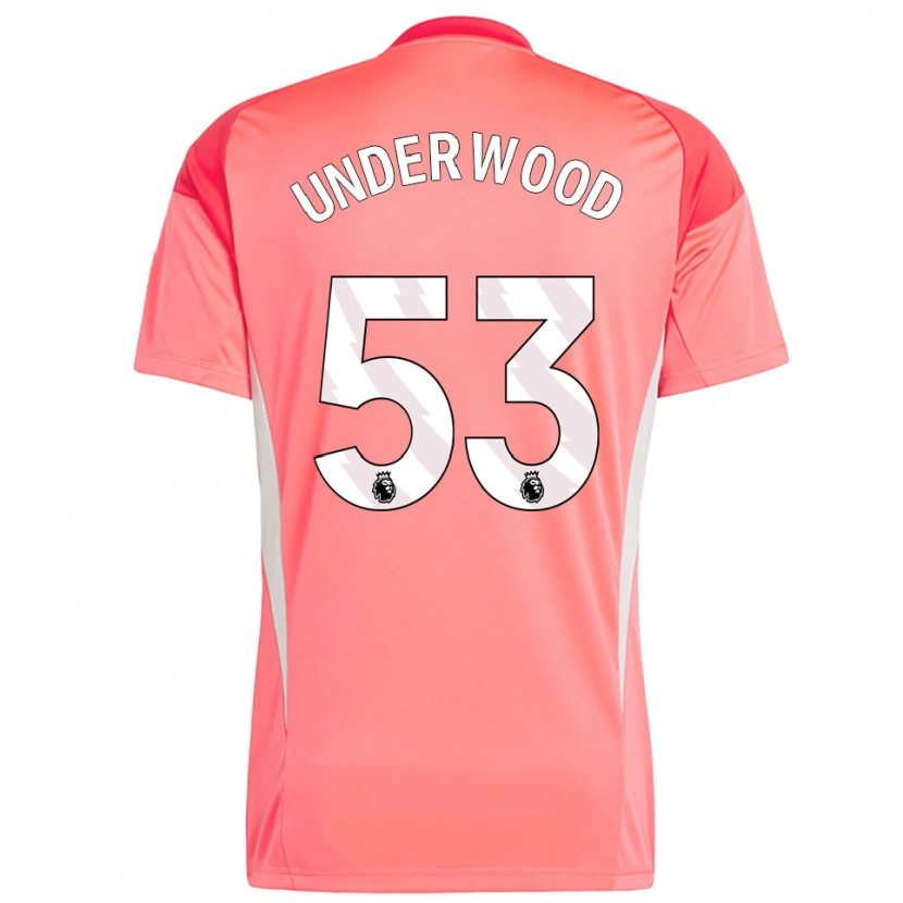 Danxen Dětské Marco Underwood #53 Červená Bílá Brankář Dresy 2025/26 Dres