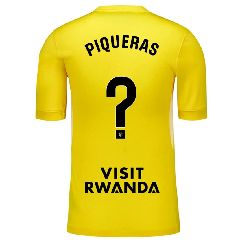 Danxen Dětské Diego Piqueras #0 Žlutá Černá Brankář Dresy 2025/26 Dres