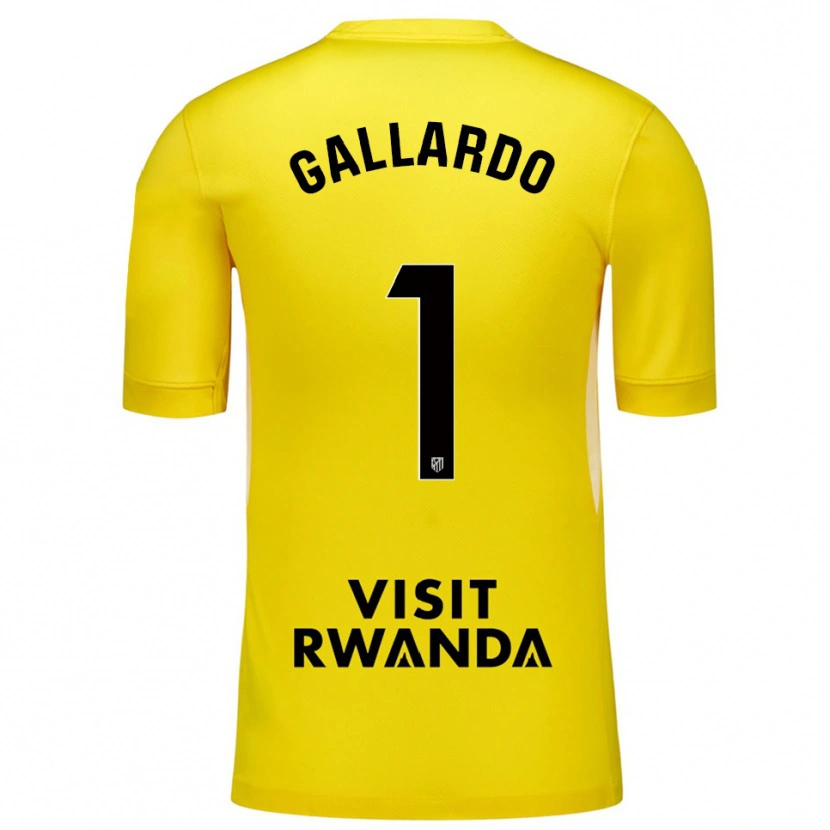 Danxen Dětské Lola Gallardo #1 Žlutá Černá Brankář Dresy 2025/26 Dres