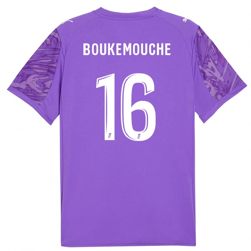 Danxen Dětské Amine Boukemouche #16 Lila Bílá Brankář Dresy 2025/26 Dres
